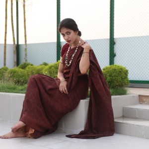 Crepe silk Shari